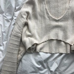 Urban Outfitters Cropped Oversized Knit Sweater